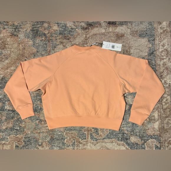 NWT Thakoon Peach Crewneck Crop Sweatshirt - Picture 2 of 5